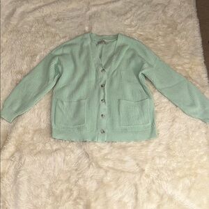 LOFT Mint Green Women's Cardigan Sweater